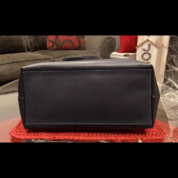 Navy Blue Coach Tote - Picture 2 of 5